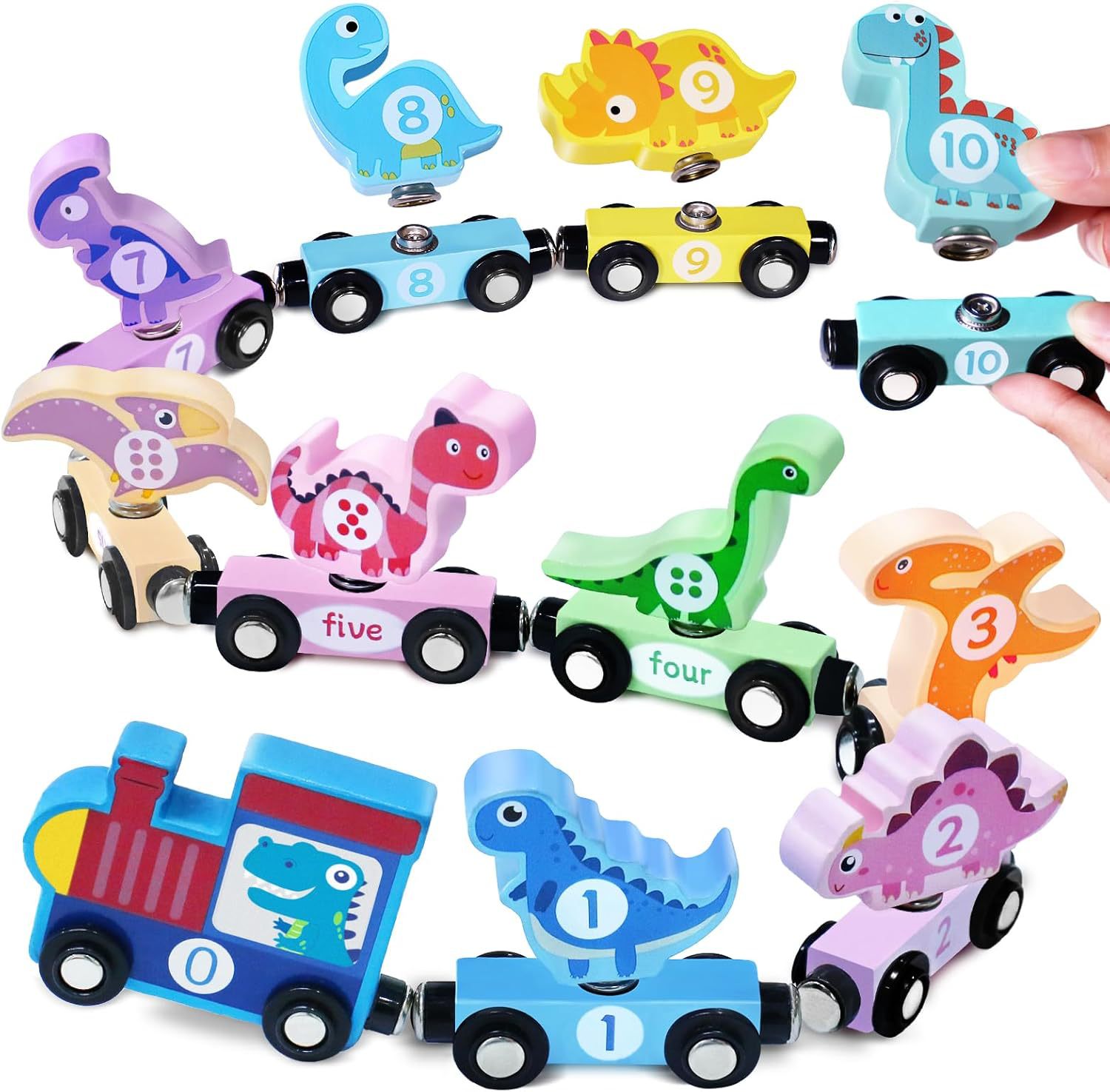 Robot de madera combinación hebilla animal bloques de construcción educación científica STEM juguetes educativos ayudas didácticas Montessori