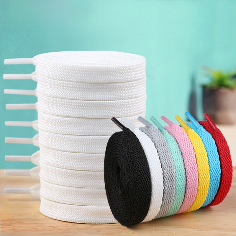 野象 White black sports shoelaces for leisure, accessory, polyester, wholesale
