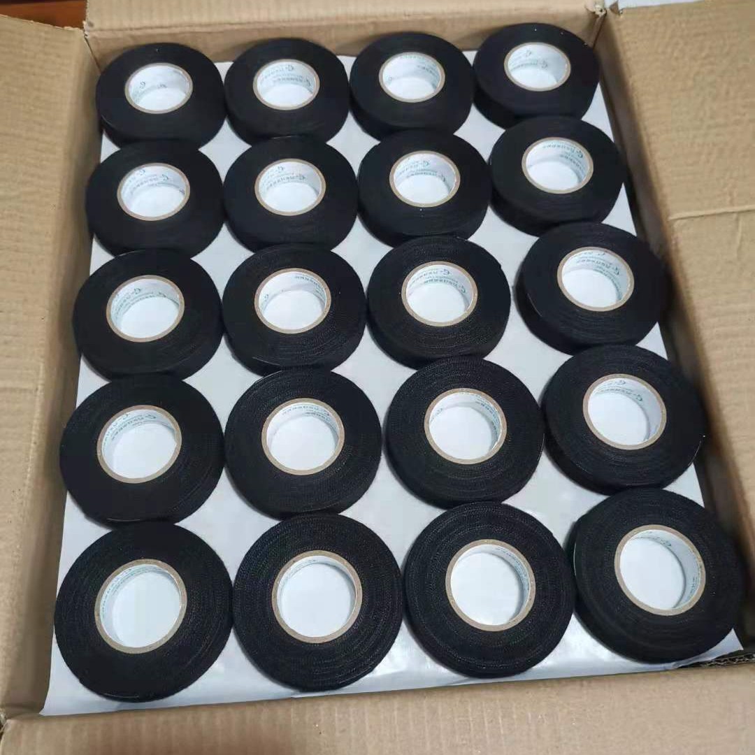 Aislamiento acústico, absorción de impactos y reducción de ruido, paquete de arnés de cableado del compartimiento de pasajeros del automóvil, adecuado para cinta de franela negra resistente al desgaste 15 metros 19mm de ancho