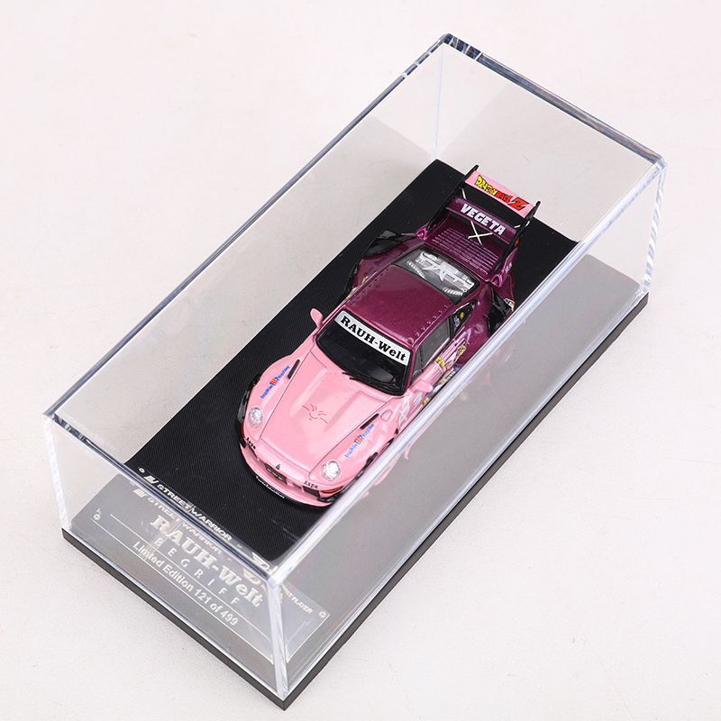 SW 1:64 포르쉐 RWB993 와이드 바디 수정 하이 테일 애니메이션 코팅 시뮬레이션 합금 자동차 모델