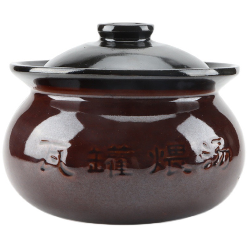 WI25耐高溫瓦罐煨湯小瓦罐商用沙縣小吃湯罐隔水燉盅老式加厚陶瓷