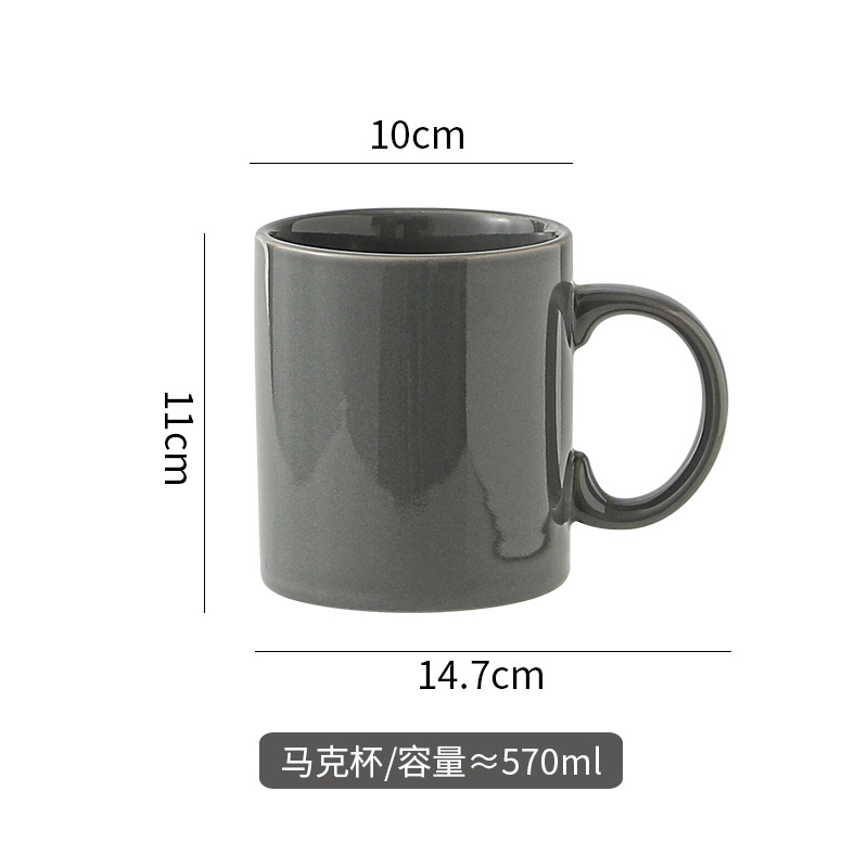 Hermosas tazas de Navidad pintadas a mano creativas lindas tazas de cerámica esmaltadas con tazas de dibujos animados de color con cucharas tazas de desayuno