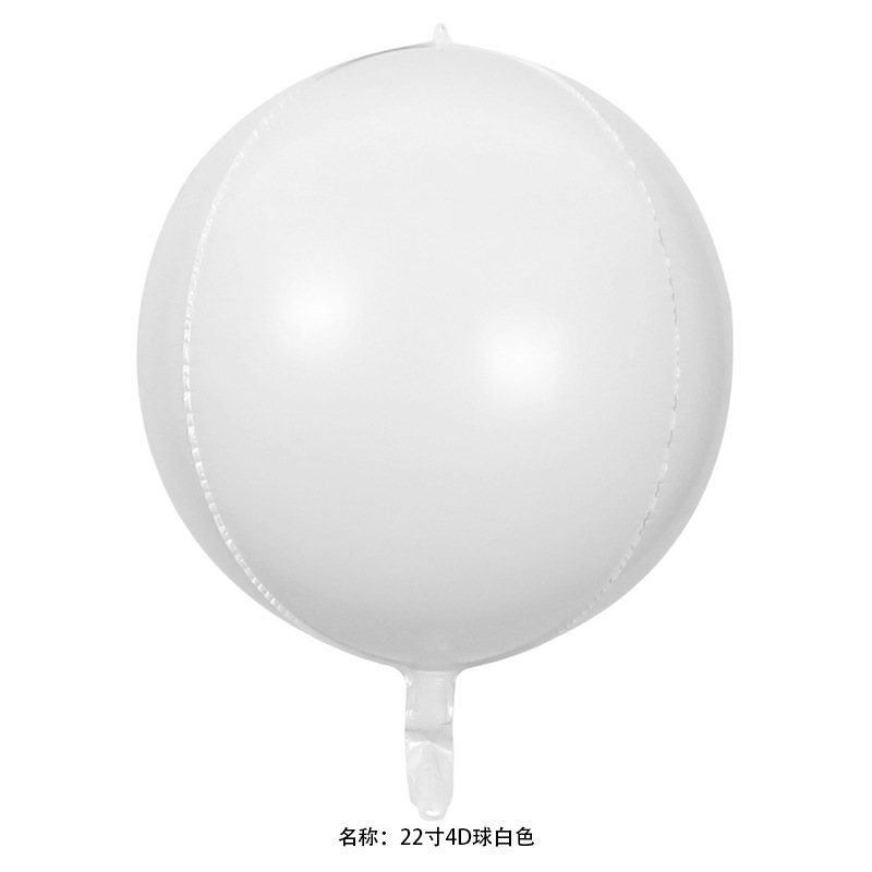 18 pulgadas 22 pulgadas 32 pulgadas 50 pulgadas 4D esfera redonda gran tamaño normal globo de película de aluminio decoración de fiesta de cumpleaños