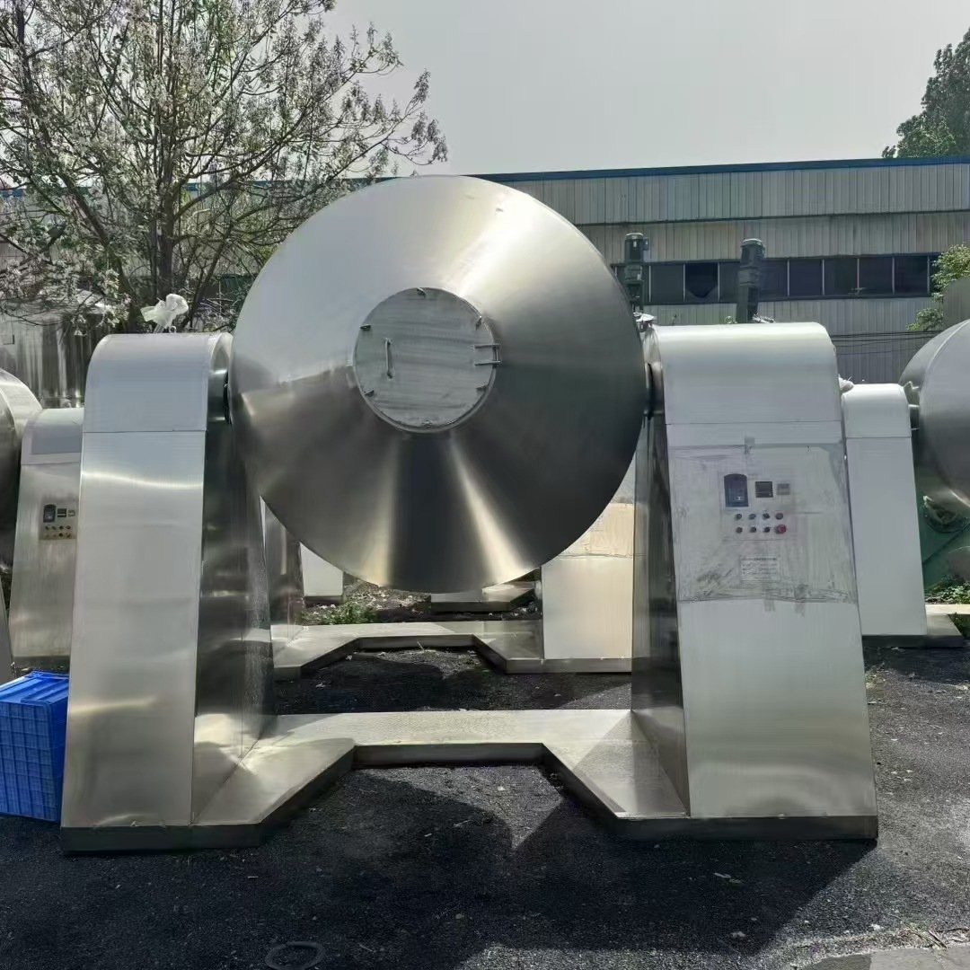 出售二手双锥干燥机 3000升不锈钢真空双锥干燥机 搪瓷双锥干燥机