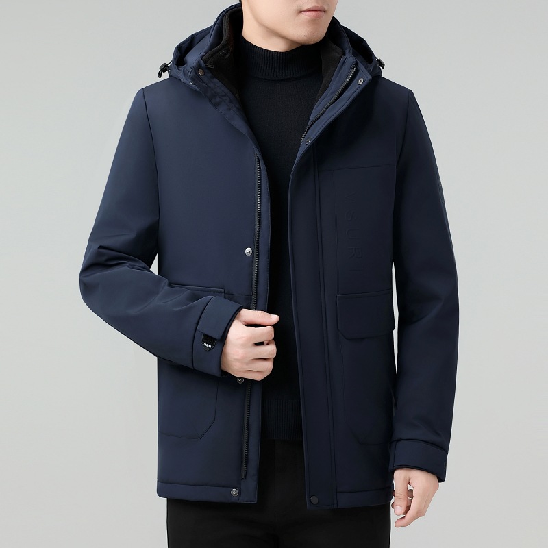 Quality velvet keep warm down jacket