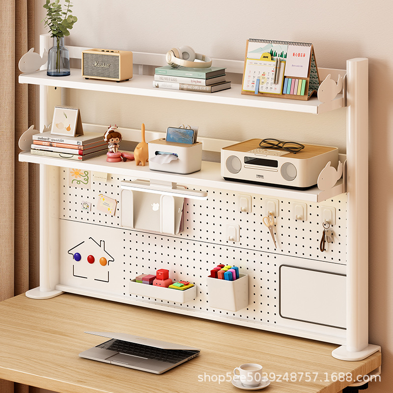 Desktop Storage Rack Removable Hole Board Desk Student Home Office Bookshelf Storage Organizer Storage Shelf