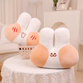 ins韩国可爱面包兔子抱枕睡觉抱少女心小兔子玩偶公仔软萌送女友