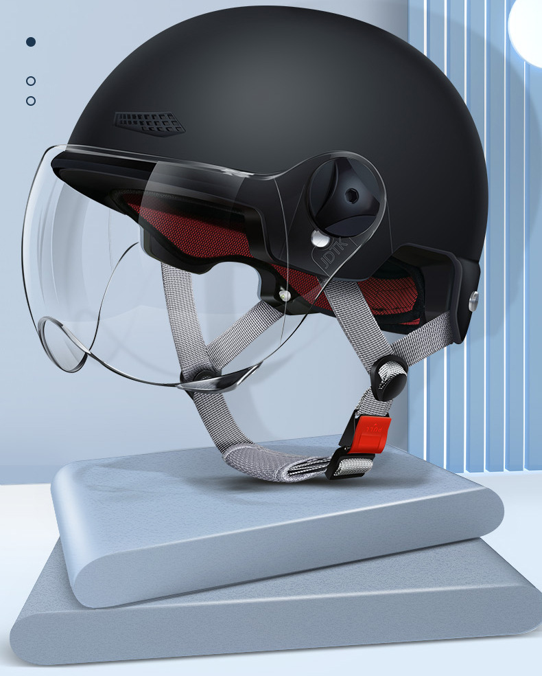 3C certified electric scooter helmet, 2023 sun-protective electric motorcycle helmet for men and women, lightweight, meets national safety standards