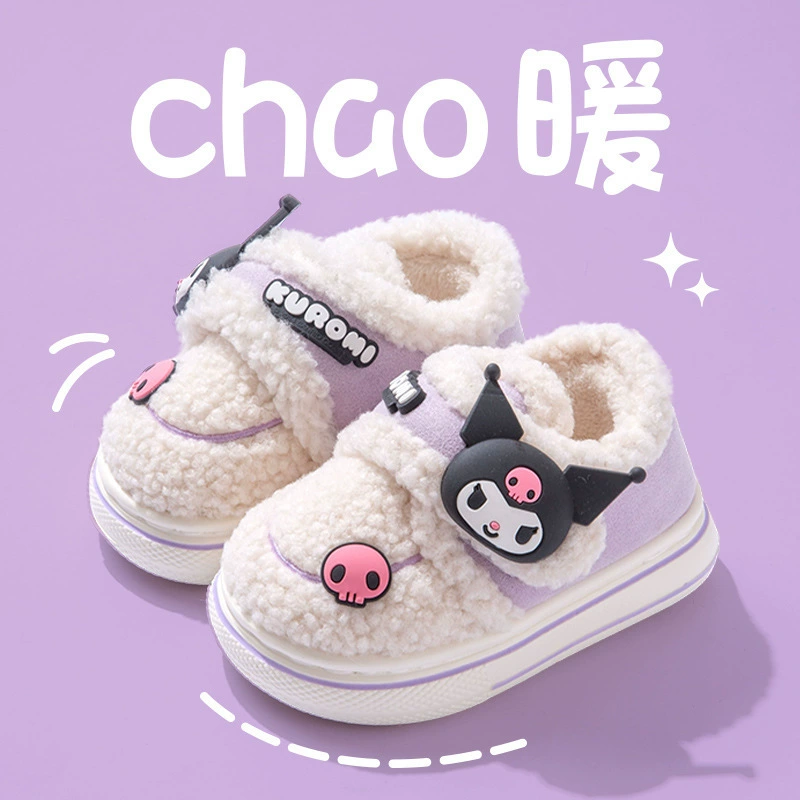 Kidan Shoe Factory Sanrio Детские хлопчатобумажные тапочки осенью и зимой