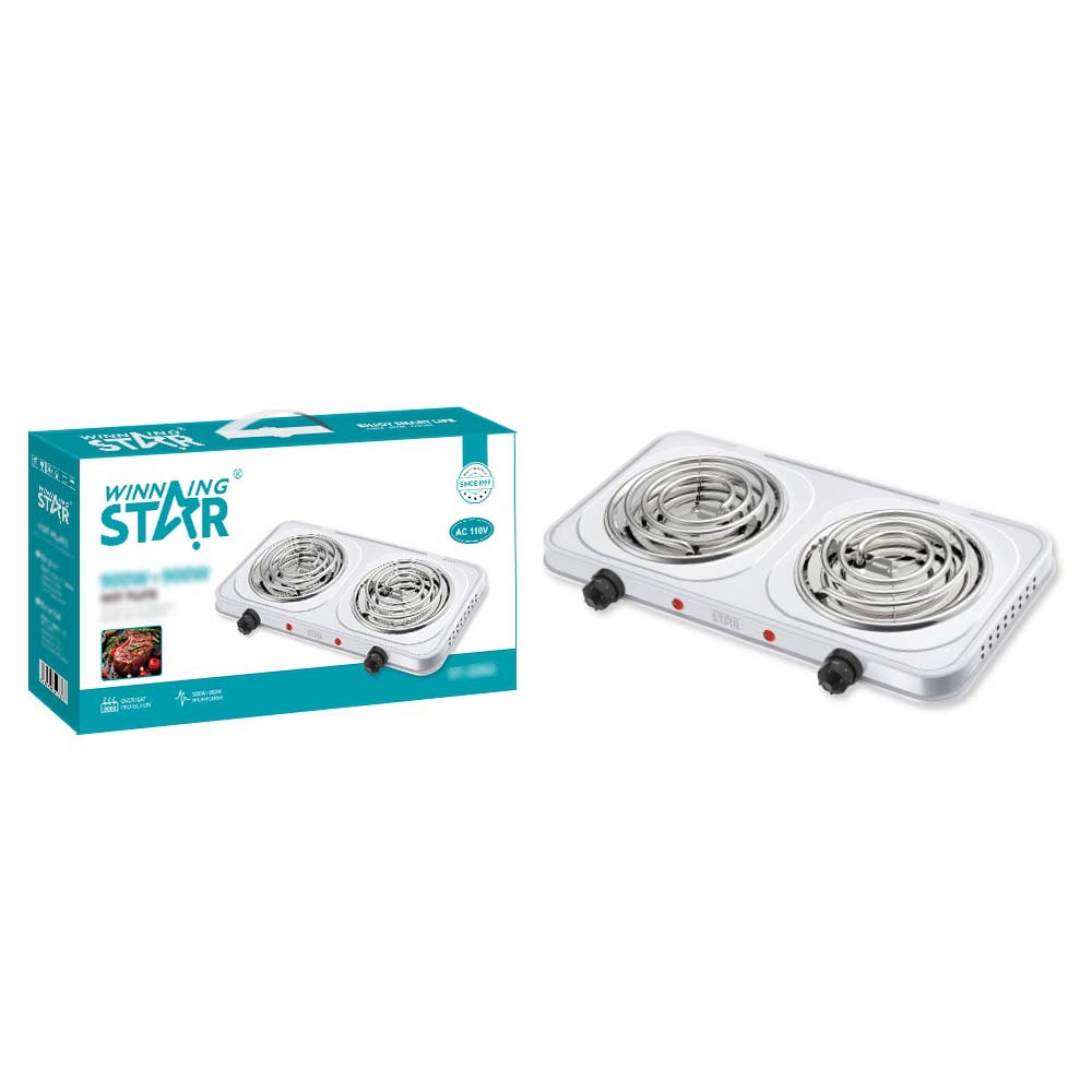 WinningStar Cross-border US 110V hogar 900W temperatura constante protección contra sobrecalentamiento placa de incienso doble mosquito horno de calefacción eléctrica
