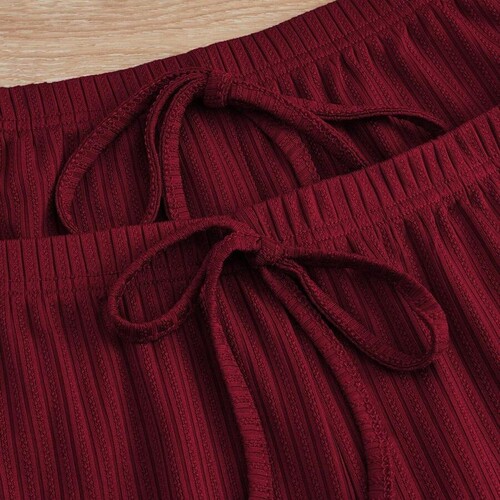【Win Cup Cross-Border Strict Selection】Cross-Border Bestselling European and American High Elastic Lace Edge Strappy Short Long Pants Set of Three for Women