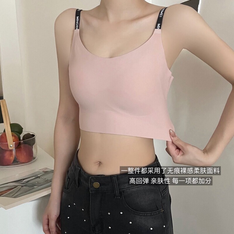 Cross-Border Sports European and American Size Women's Shockproof Fitted Fitness Running Yoga Vest Beautiful Back Seamless Bra