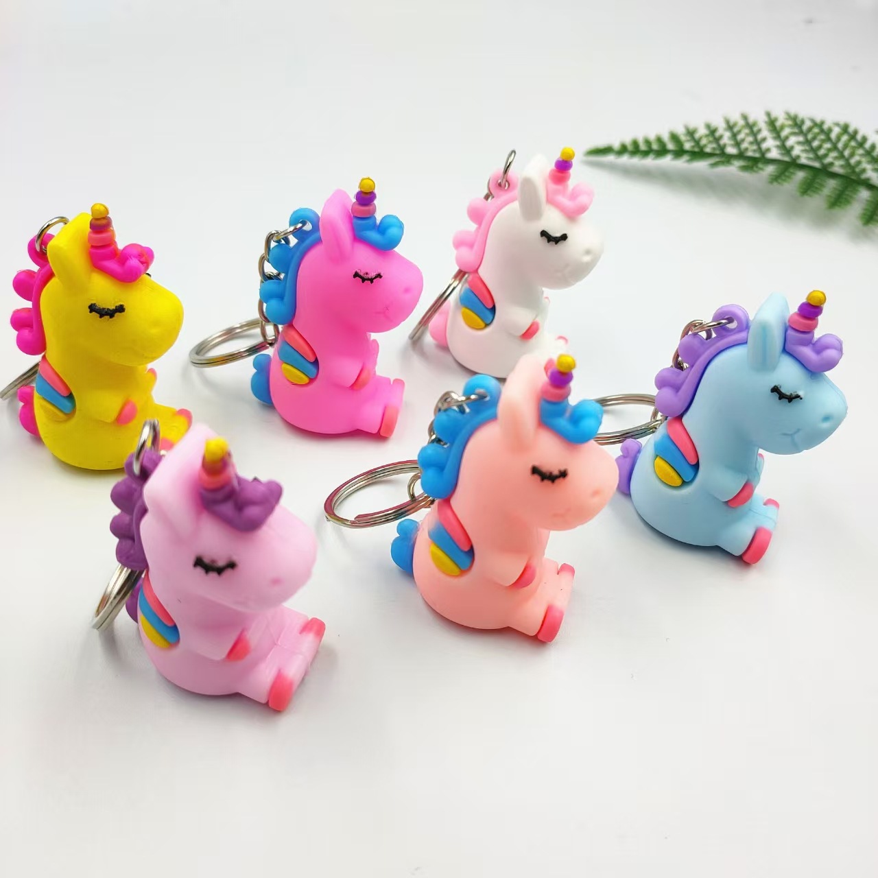Cabello aleatorio de unicornio