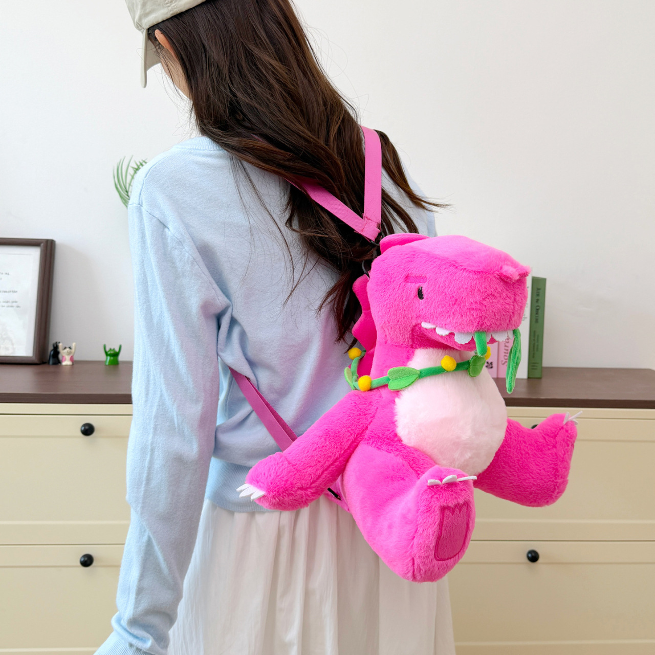 2026 New Cartoon Doll Backpack, Su Long Concert Merchandise, Plush Doll with Contrasting Colors, Women's Double-Shoulder Backpack