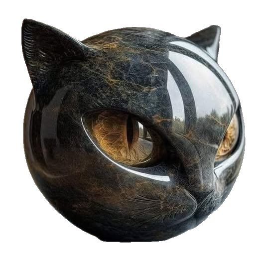 跨境新款Luxury black cat figurine奢华黑猫摆件树脂猫石|undefined