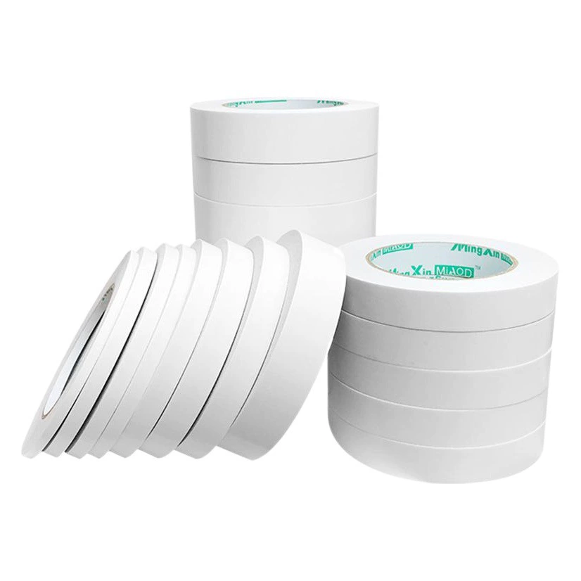 Двусторонняя клейкая лента прочный белый прозрачный термоплавкий клей производитель оптовая высокая вязкость сильный офисный фиксированный двухсторонний клей