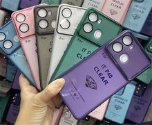 全包镜头保护适用Huawei nova Y90 4G多彩纯色防摔手机壳电镀