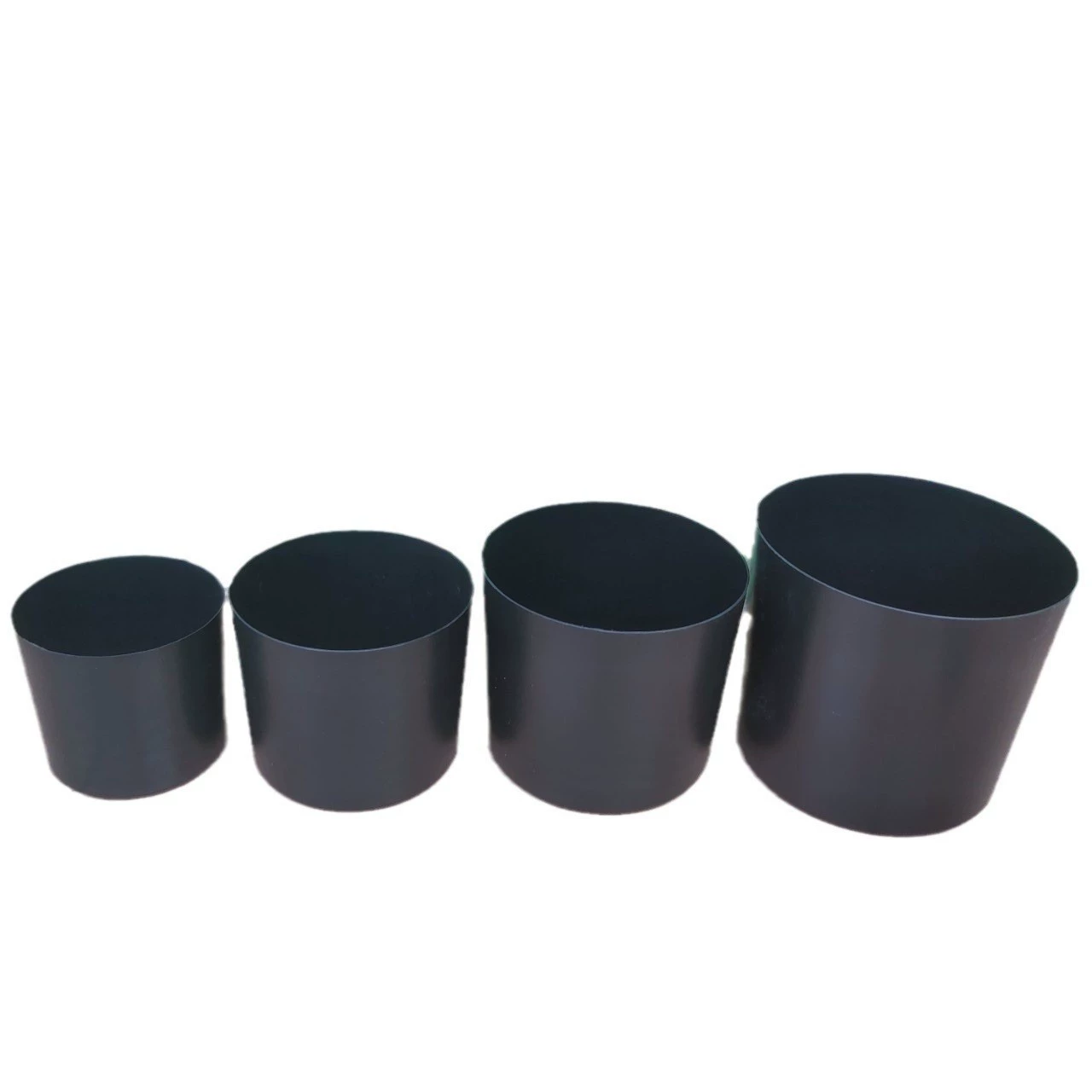 Прямые поставки от производителя: черные прямые пластиковые цветочные горшки для искусственных цветов, подходят для высадки на балконе и во дворе, размер 5 дюймов, модель 678.