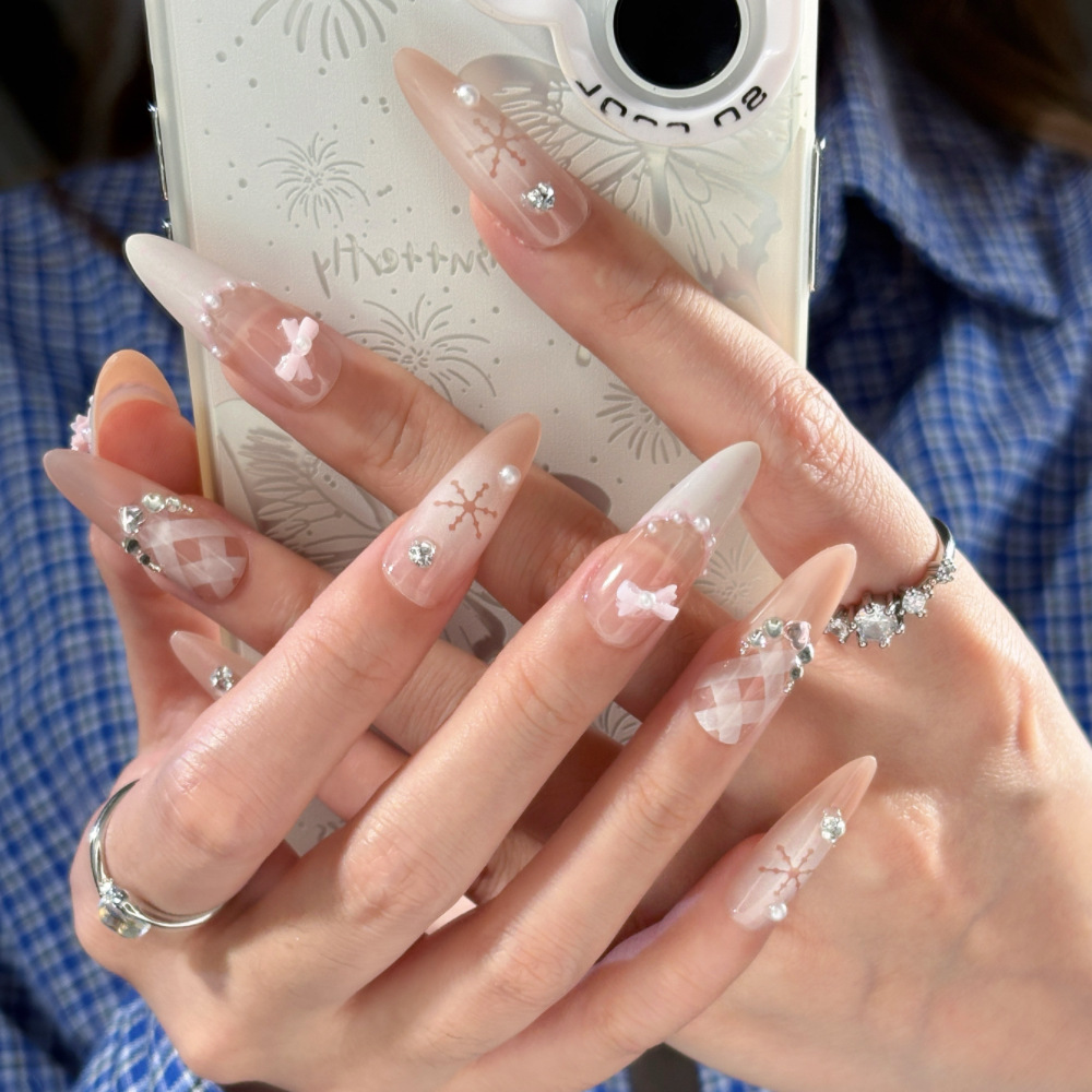 Temperamento de manicure desnudo, brillante, suave, versátil, puro deseo de sentir la atmósfera, blanquear, usar productos terminados de uñas