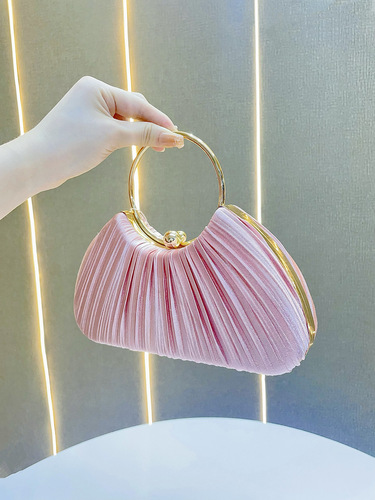 New style hand-held clutch fold evening bag small handbag KTV princess noble banquet single shoulder crossbody handbag