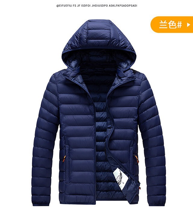 Abrigo acolchado de algodón casual de invierno de moda simple desmontable con capucha multicolor abrigo acolchado de algodón de los hombres abrigo acolchado de algodón cálido abrigo casual