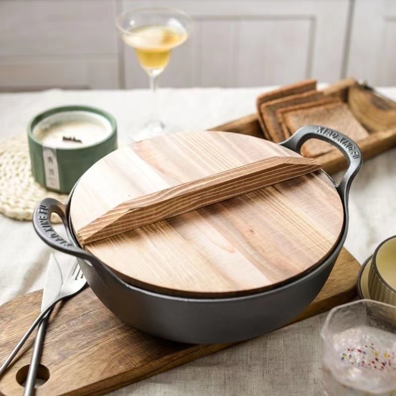 Stew Household Non-Coated Non-Stick Old-Fashioned Cast Iron Thickened Soup Manufacturer Japanese-Style Cookware Yuanbao_voghion.com