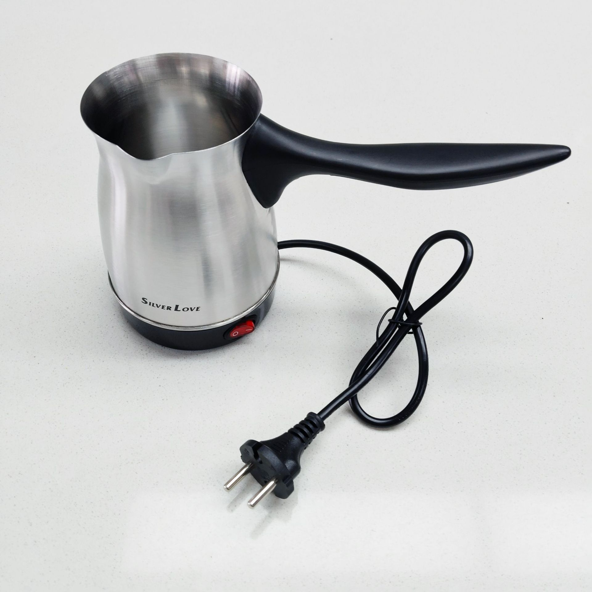 Ventas transfronterizas de cafetera turca caliente hervidor eléctrico de acero inoxidable automático apagado rápido hervidor de té al por mayor