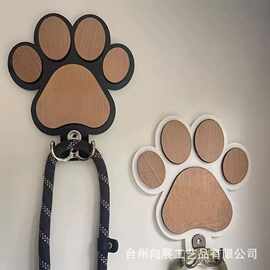 跨境热销时尚木质爪印墙挂钩 抛光处理手工制作毛巾与衣物挂钩架.