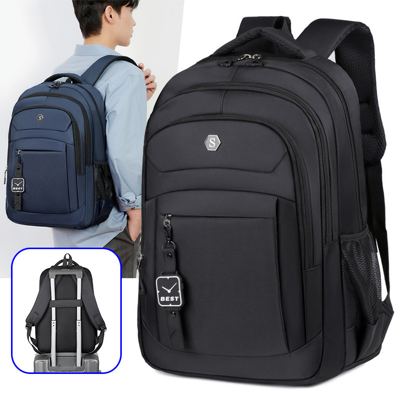 Casual Business Style Men's Backpack for Short-Distance Business Trips, Multi-Pocket Computer Bag, Comfortable Carrying Large-Capacity Backpack for Men