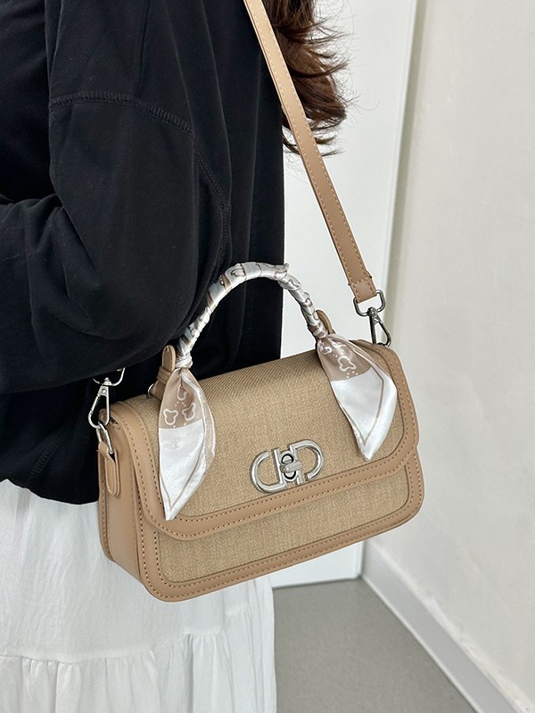 Baigou bolsa al por mayor 2026 nuevo cross-border empalme bolso pequeño bolso cuadrado de alto valor de la marea universal bolso de hombro