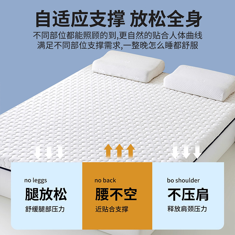 Colchón de algodón de memoria dormitorio hogar colchón espeso para estudiantes de alquiler 90 × 2m dormitorio colchón 5