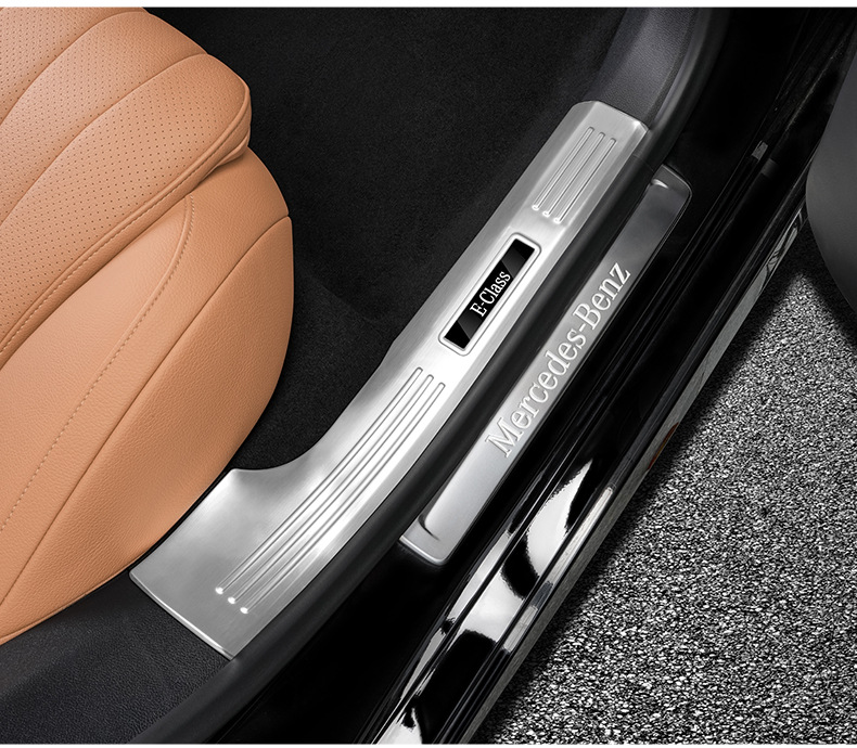 Suitable for 24-26 Model Mercedes-Benz New E-Class E300L Door Sill Strip 805 Welcome Pedal E260 Protection Modification Car Accessories