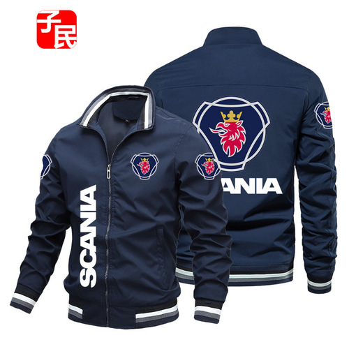 Alibaba.com men's fashion casual loose plus size Amazon clothing trendy fashion European and American foreign trade cross-border car logo jacket