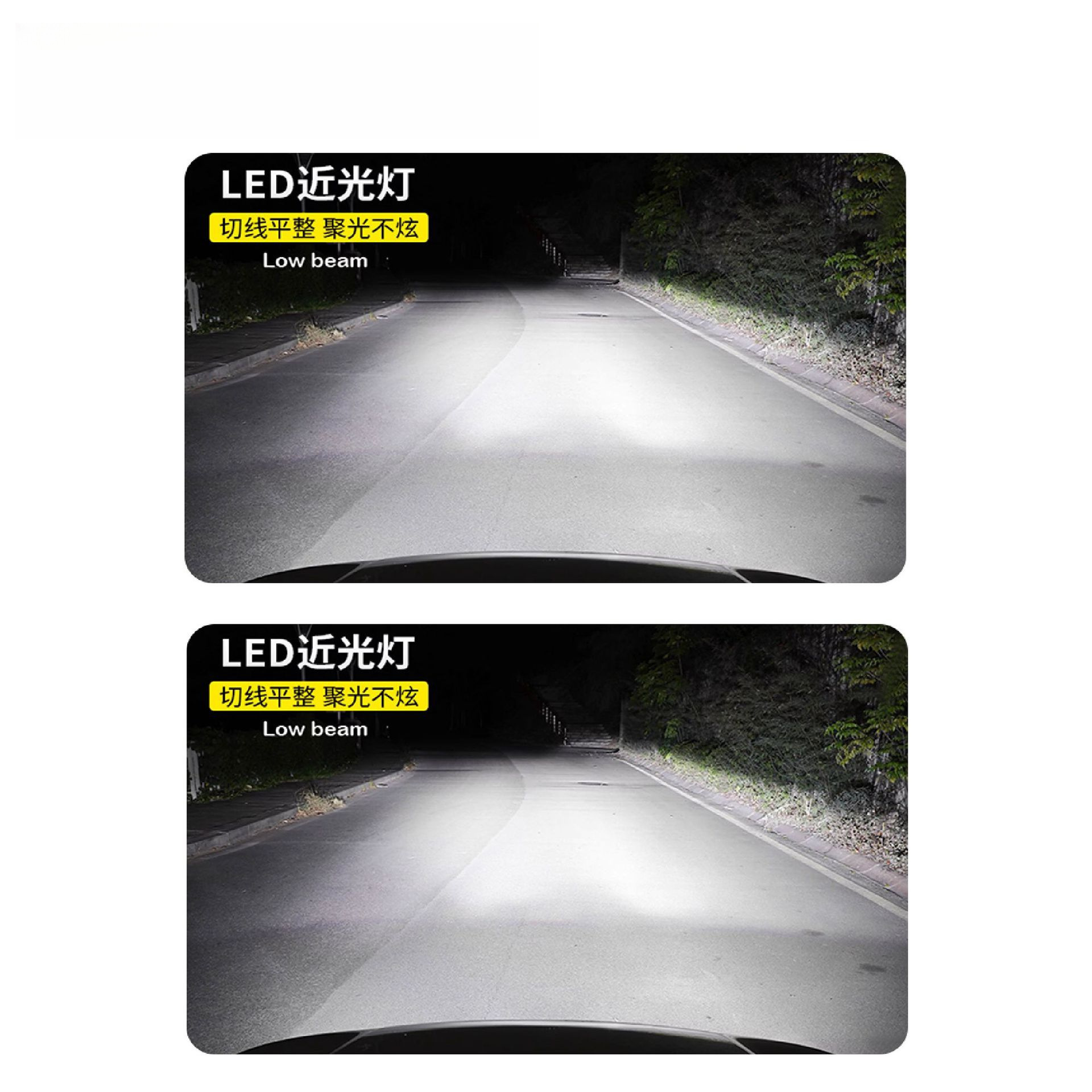 Bombilla LED V12 para coche, faro LED de 75W de alta potencia, foco modificado 9005H4H7h11, faro LED para camión image 2