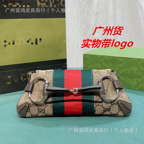 Cross-Border Direct Supply of 25 New g Family 1955 Saddle Horsebit Classic Presbyopic Chain Women's Bag Single Shoulder Crossbody Bag