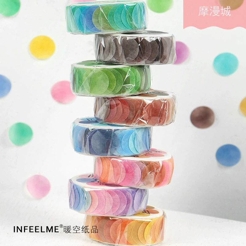 Фруктовые карамели серии Infeel.me и бумажная лента в свежих точках Декоративные наклейки для ручного счета 100 8