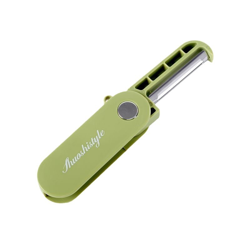 シンチレータの新しい折り畳み皮むきナイフ家庭用多機能ジャガイモ皮むき器屋外旅行携帯果物スクレーパー|undefined