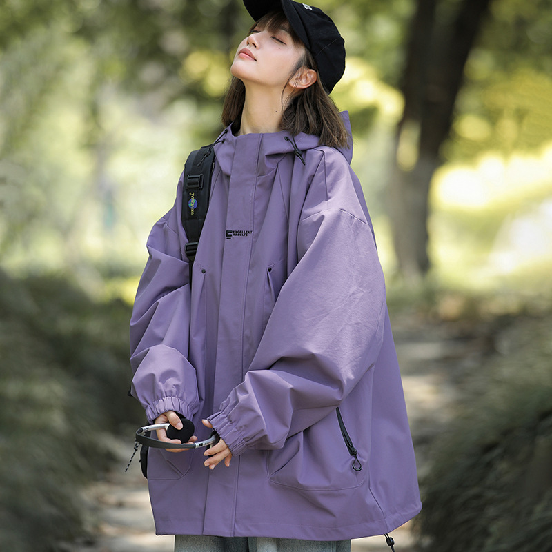 Spring and Autumn Outdoor Jackets, Mountain-Style Waterproof and Windproof Hooded Jackets, Casual and Versatile Tops for Men and Women Spring and Autumn Outdoor Jackets, Mountain-Style Waterproof and Windproof Hooded Jackets, Casual and Versatile Tops for Men and Women