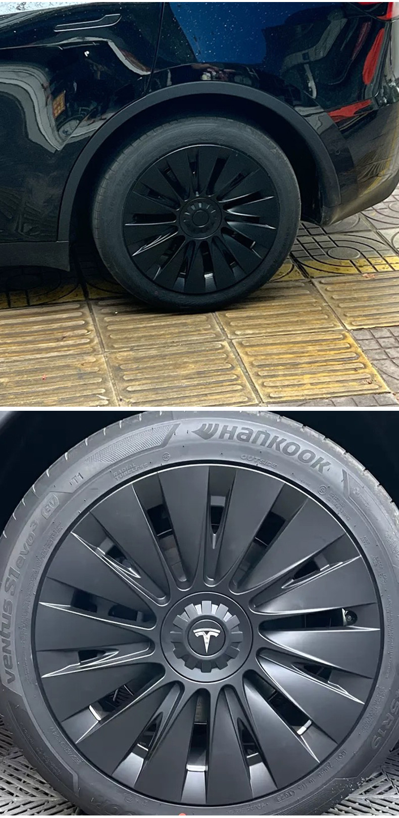 Tesla Model Y/3 Wheel Hub Cover Cyclone 19inch Full-Coverage Tire Protector Y Tesla Y Wheel Hub Cover