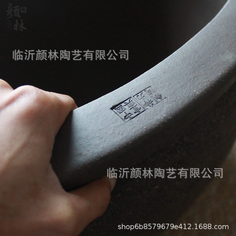 Arena púrpura gran maceta de agua jardín gran maceta ventilada maceta de cerámica gran maceta de gran calibre maceta de cerámica de tierra