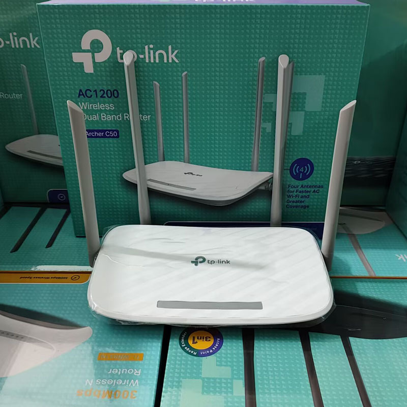 Tp-Link Wireless Router Wall-Penetrating High-Speed Home Router Archerc50 English Version Ac1200 Dual-Band Wifi