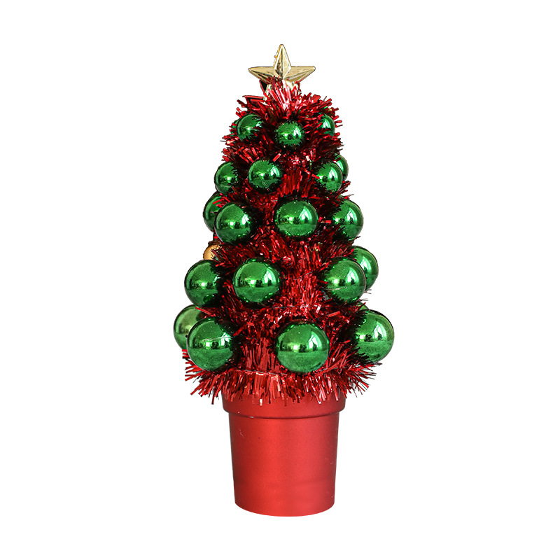 Hong Kong Heng nueva escena de Navidad una variedad de cono de cinta árbol decoración de escritorio atmósfera decoración fiesta suministros diseño