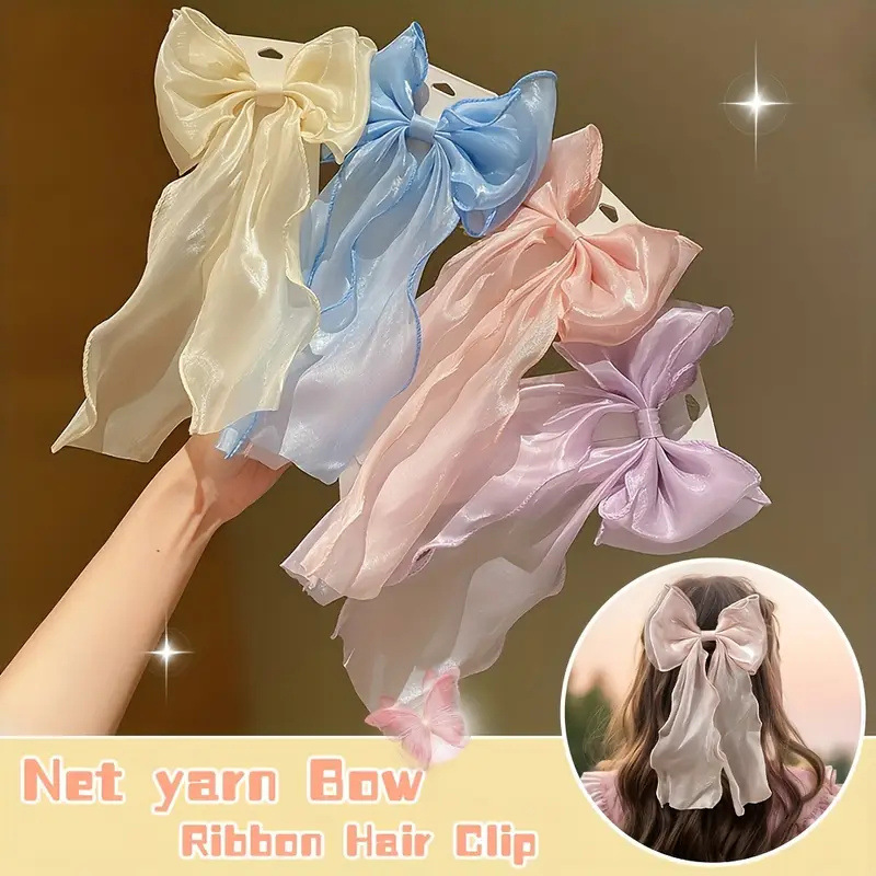 25g Weight Hair Clip Hair Accessories Type Sweet Simple Style Women's Solid Color Cloth Hair Clip