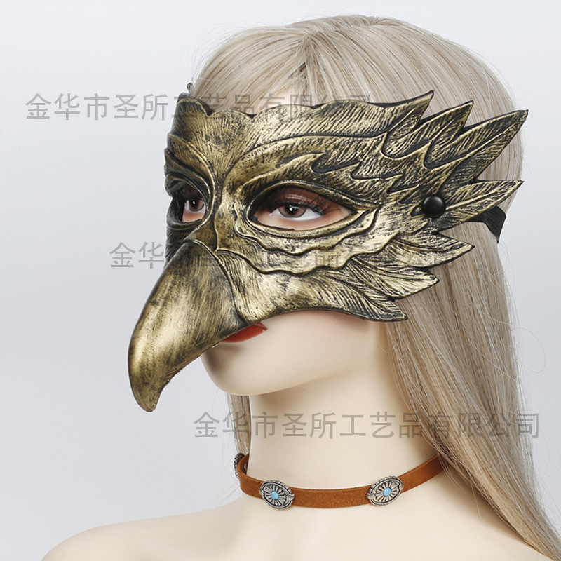 Máscara de animal Comercio exterior Funda de Halloween Carnaval PU suave espuma Accesorios de vestir realistas Máscara de fiesta image 49