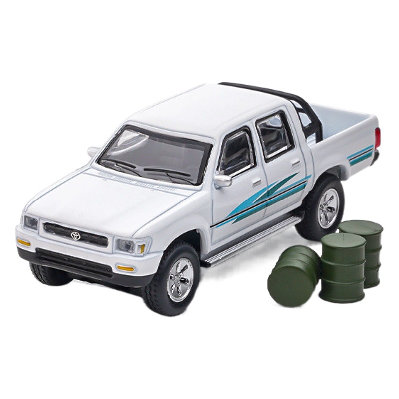 JKM1/64 Toyota hailax vehículo todoterreno modelo de coche de aleación de simulación PEQUEÑA ESCALA modelo de coche en miniatura adornos