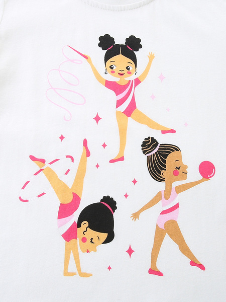 Children's summer fashionable short sleeve T-shirt with a round…