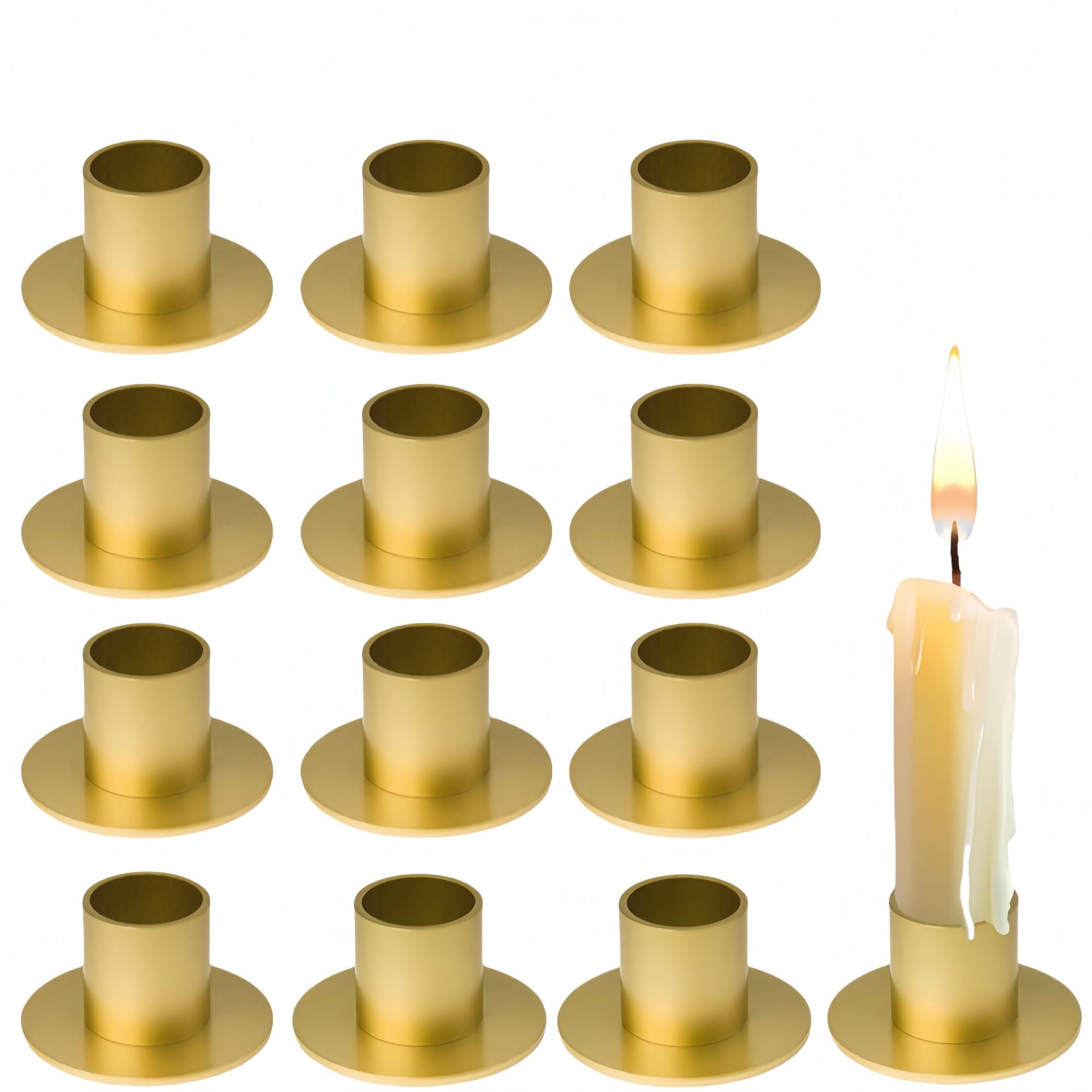 Candelabro de mesa de comedor de hierro europeo, candelabro de boda, comercio electrónico transfronterizo, candelabro pequeño redondo, adornos, pedestal de vela de poste negro