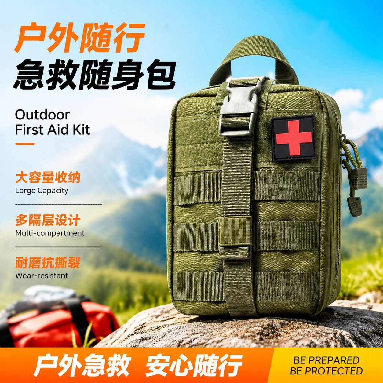 Tactical Medical Bag Accessory Bag Accessory Bag Tactical First Aid Bag Camouflage Multi-Function Bag Outdoor Mountaineering Survival Bag