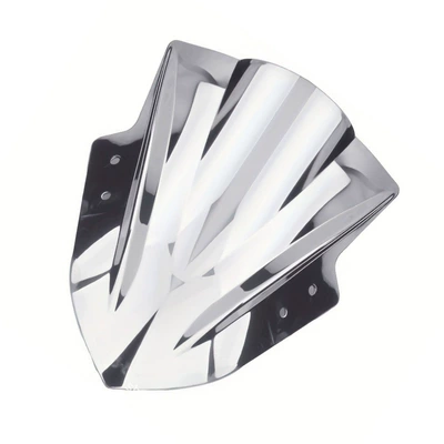 13-16 Years Modified — Motorcycle front windshield - silver-plated