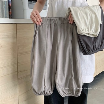 儿童休闲裤邦诚2025夏季男女童针织防蚊裤童装长裤夏装裤子H0300